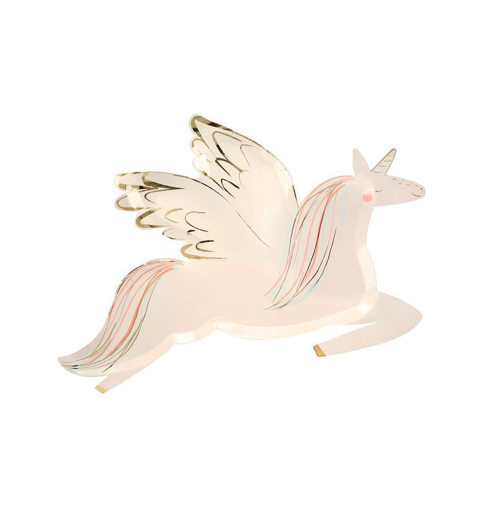 Assiette licorne x10