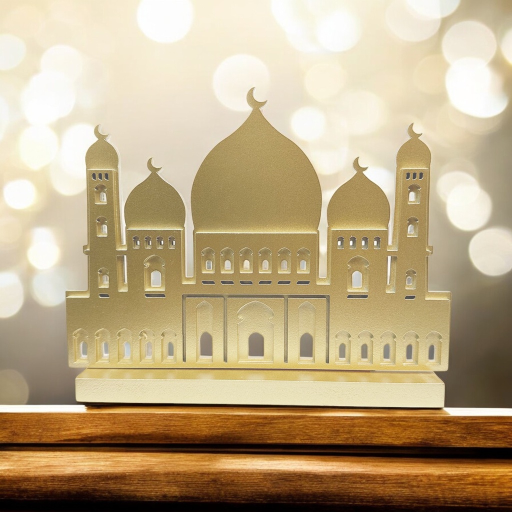 Décoration de table en bois islamique -01