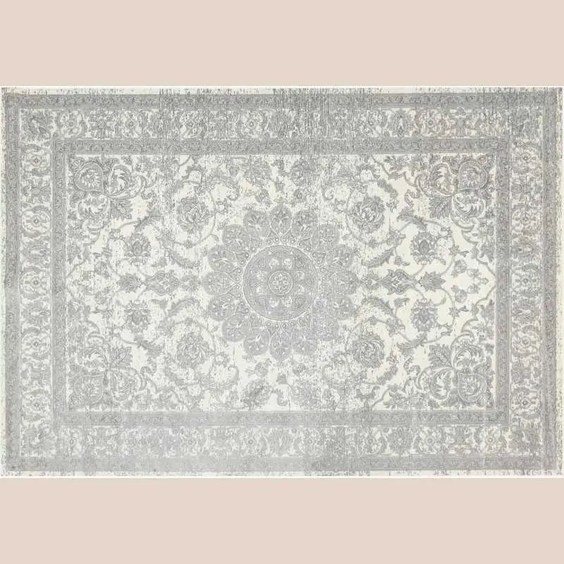 Tapis rectangle 68 x 110 cm viscose tissee persan