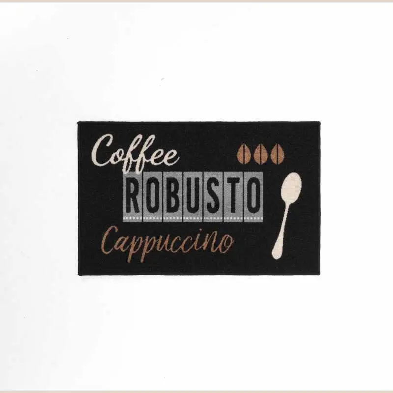 Tapis rectangle 50 x 80 cm imprime cappuccino
