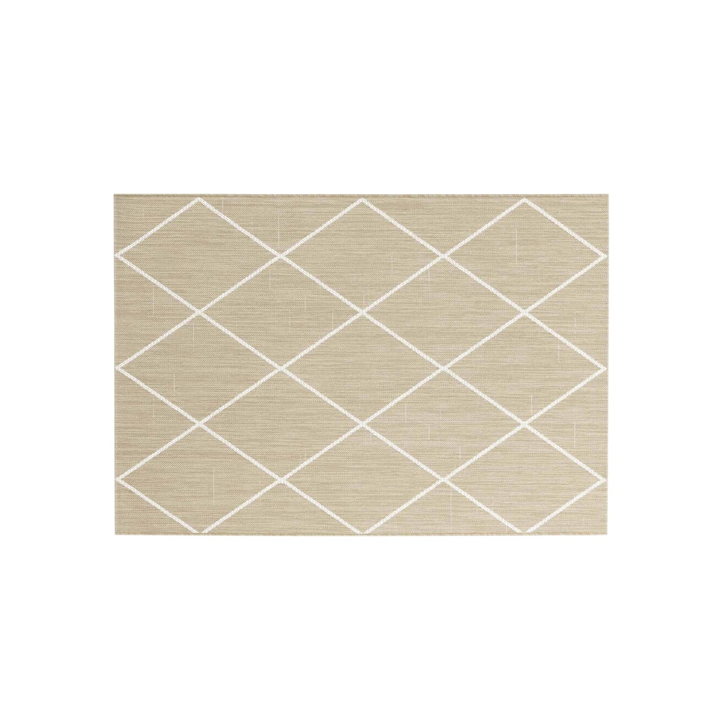 Tapis rectangle 120 x 170 cm tisse plat damira