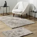 Tapis rectangle 120 x 170 cm imitation fourrure feline taupe 