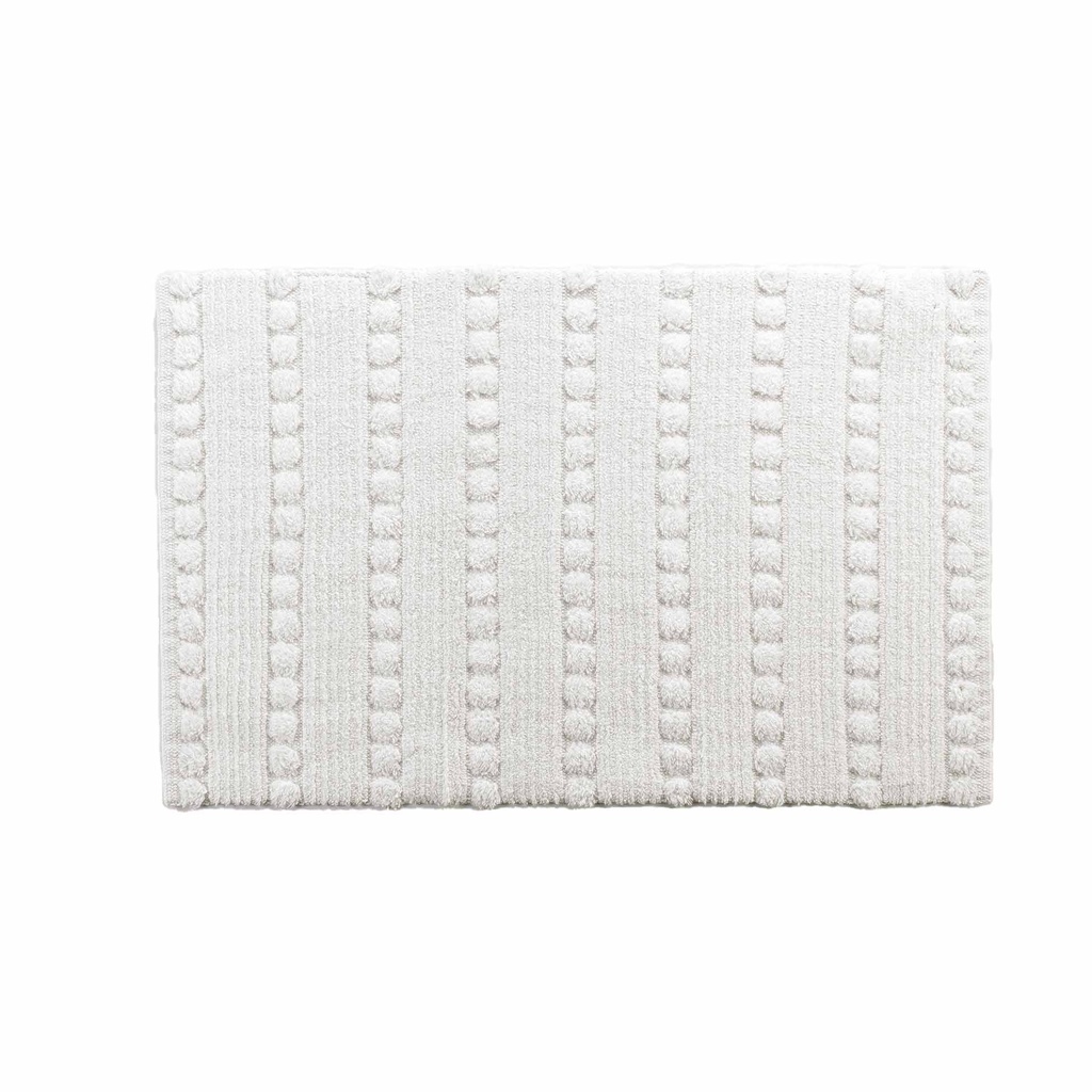 Tapis de bain 50 x 80 cm coton jacquard tisse cleonis