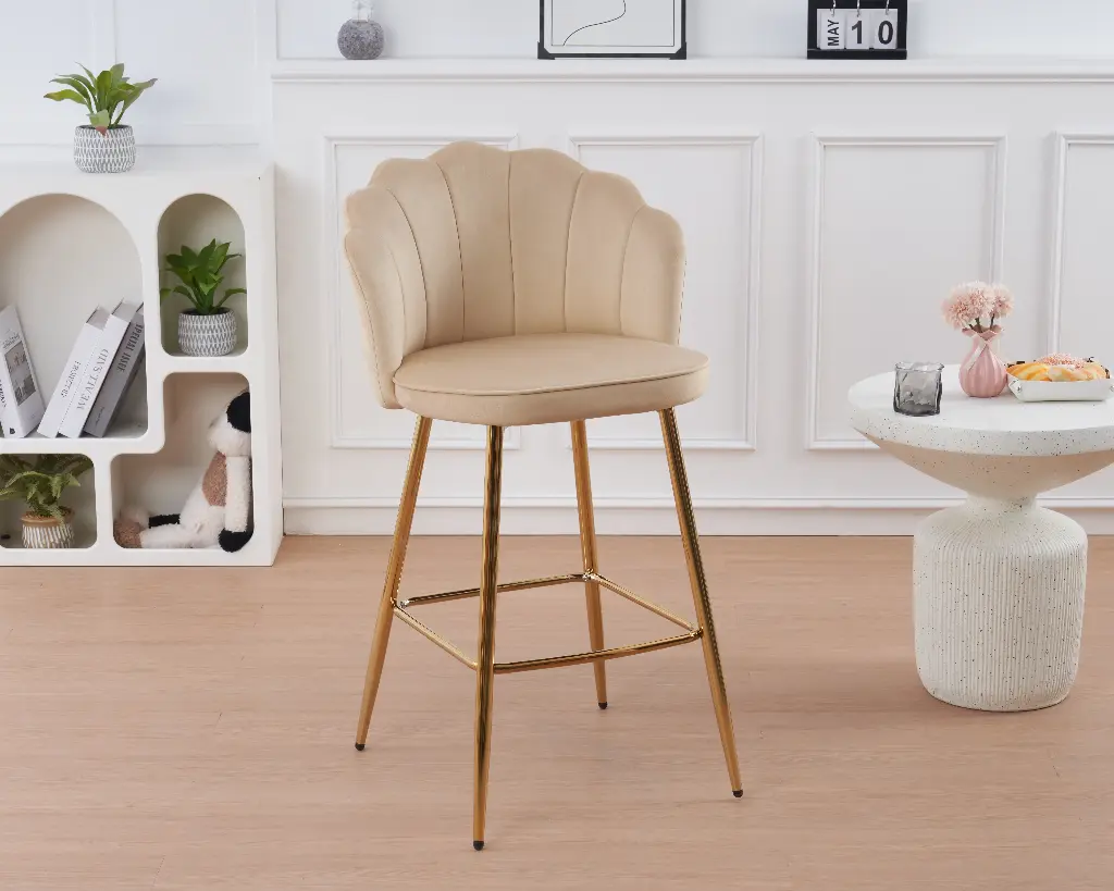 Chaise de bar Louna Beige