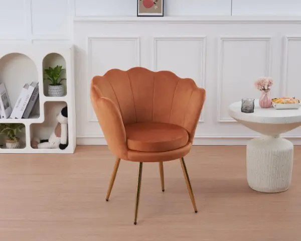 Chaise de salle à manger rouille - "Louna"  