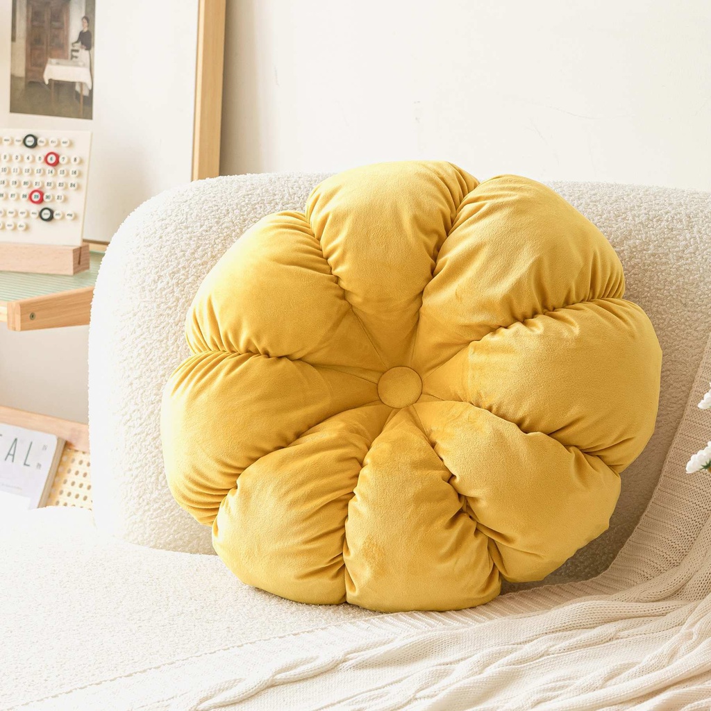 Coussin sonate jaune diamètre 40cm