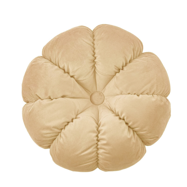 Coussin sonate kaki diamètre 40cm