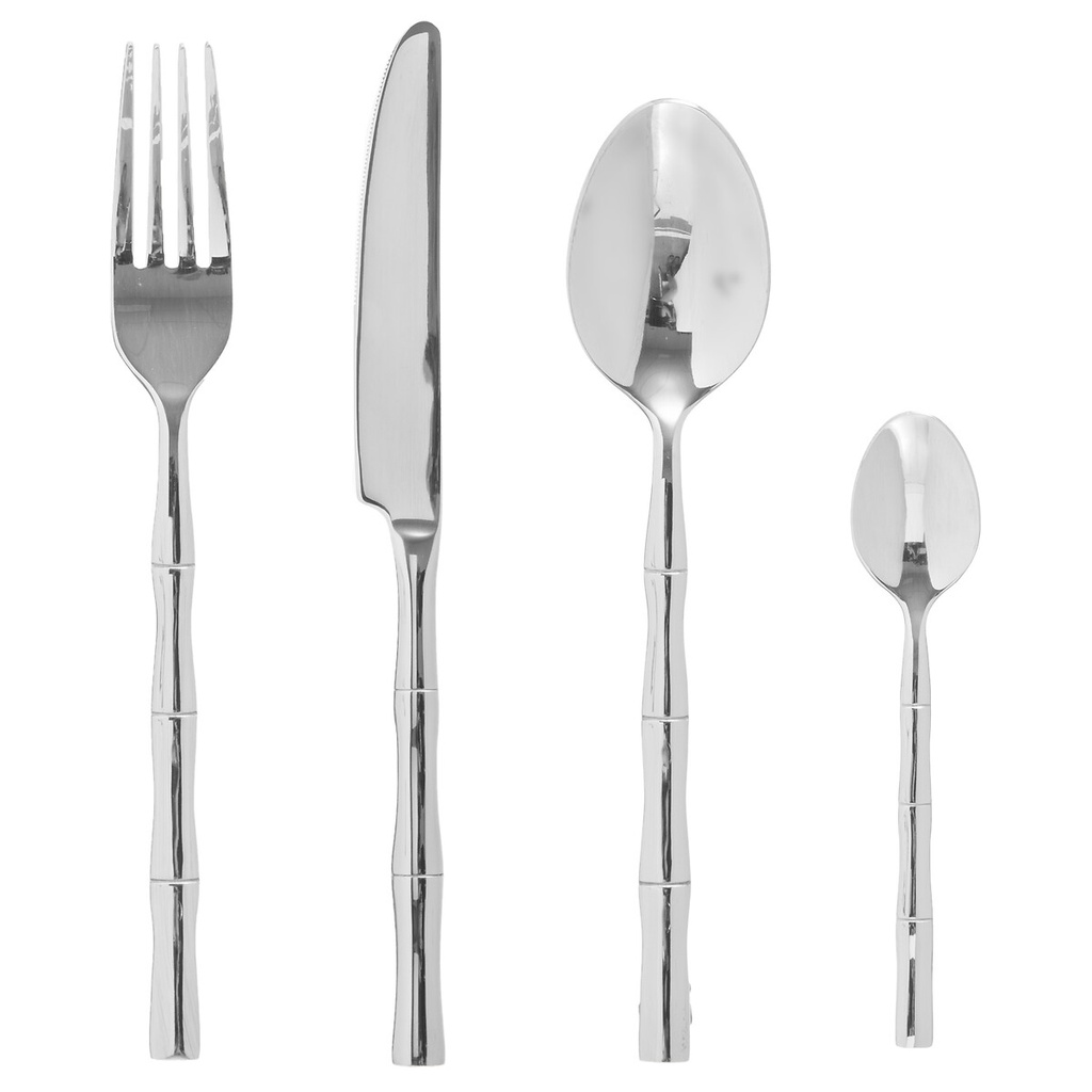 Ménagère inox 24 pièces BAMBOU