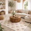 Tapis "Yugen" beige en 160*230 cm