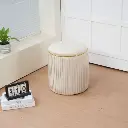 Grand pouf "Magalie" beige