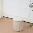 Petit pouf "Magalie" beige