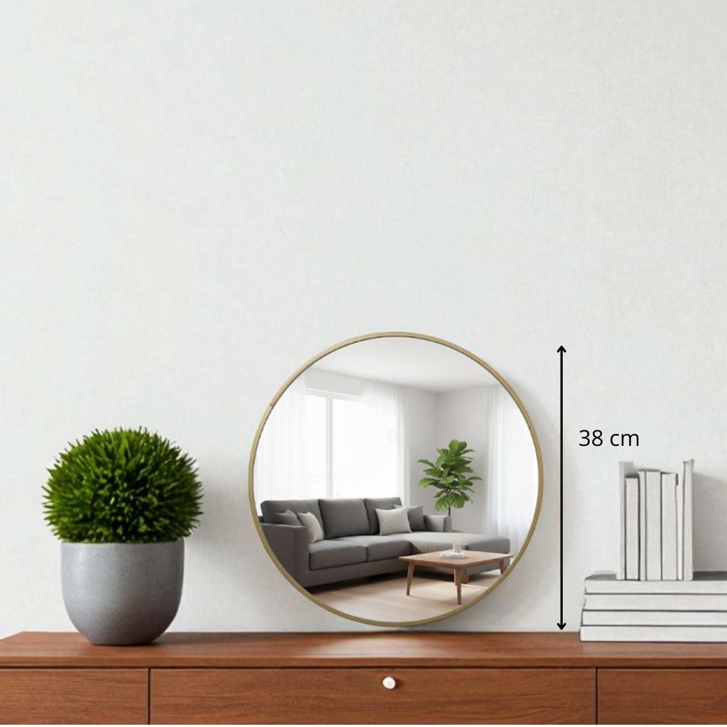 Miroir met alice or d38 dis