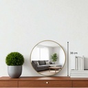 Miroir met alice or d38 dis