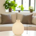 Vase cmrq rily beige h18
