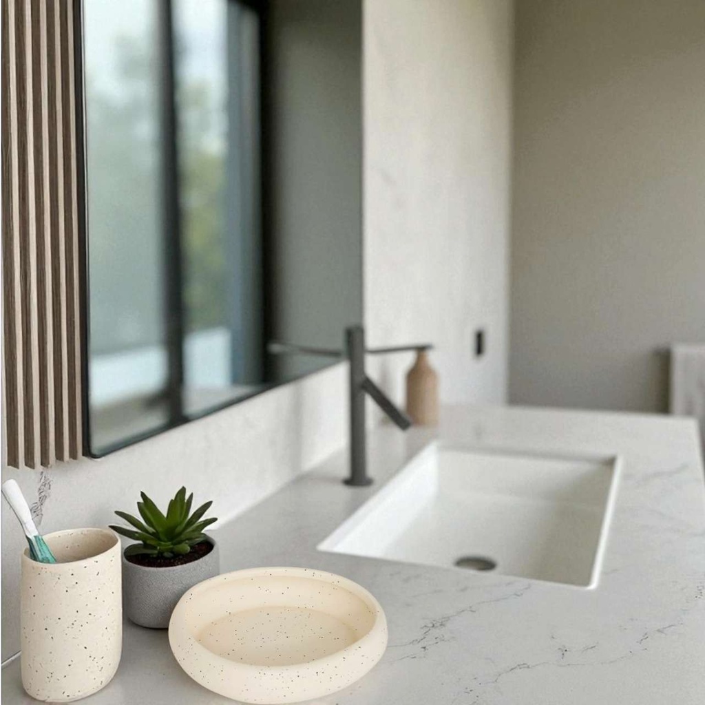 Vide poche céramique wonj blanc - petit