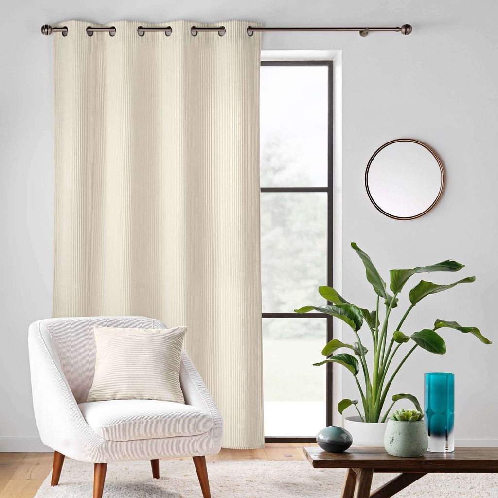 Coussin dehoussable compresse 45 x 45 cm velours relief nils naturel