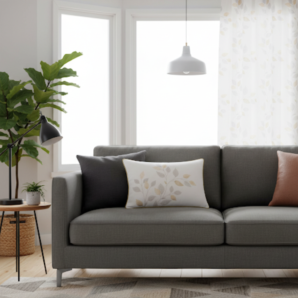 Coussin dehous compr passep 40x60 cm coton/polyester imp met duchesse des place