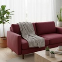 Plaid flan 3d 125x150 gris