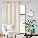 Rideau a oeillets 140 x 260 cm velours relief nils naturel