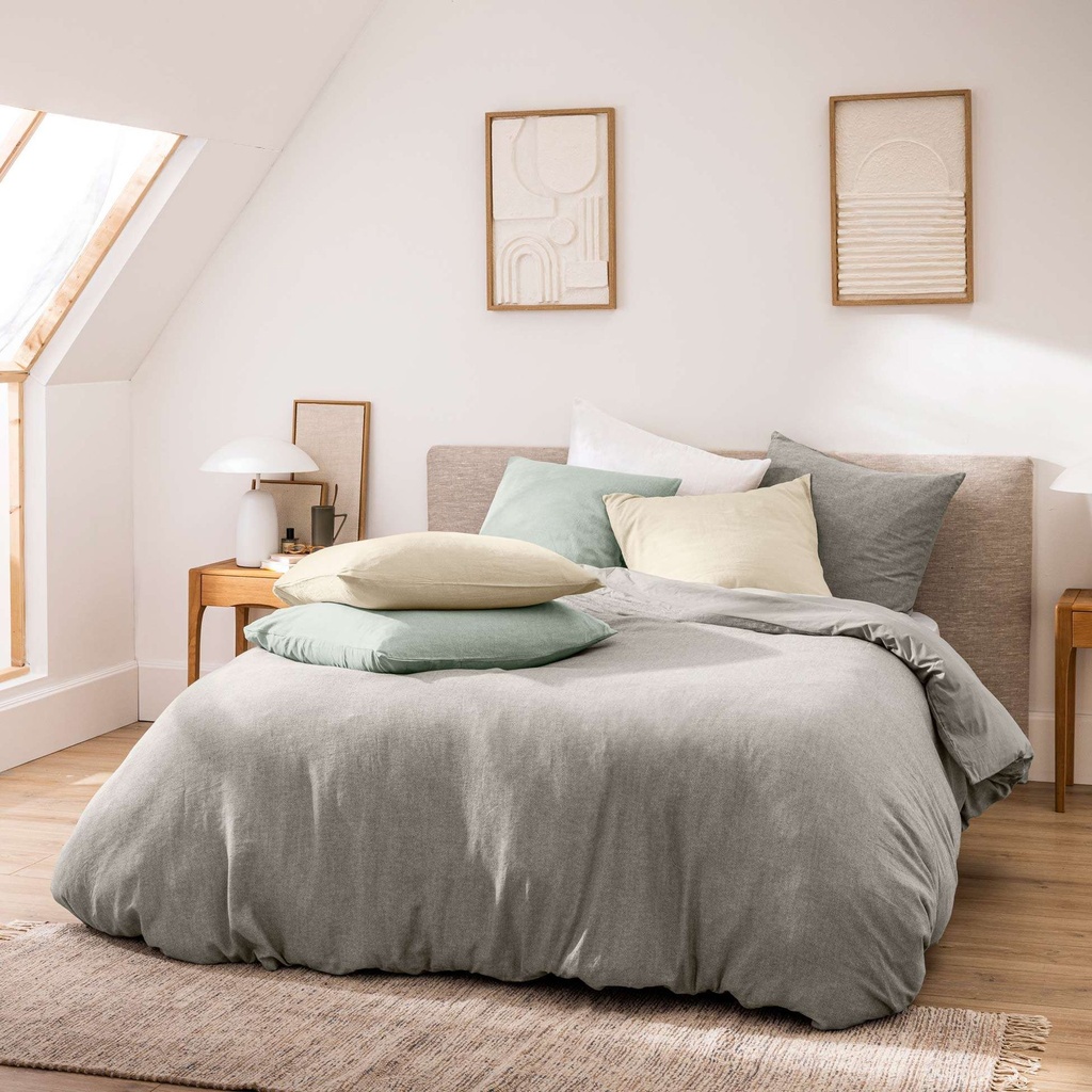 Parure 3 p. 260 x 240 cm fils teints laves unis 60 fils meline blanc