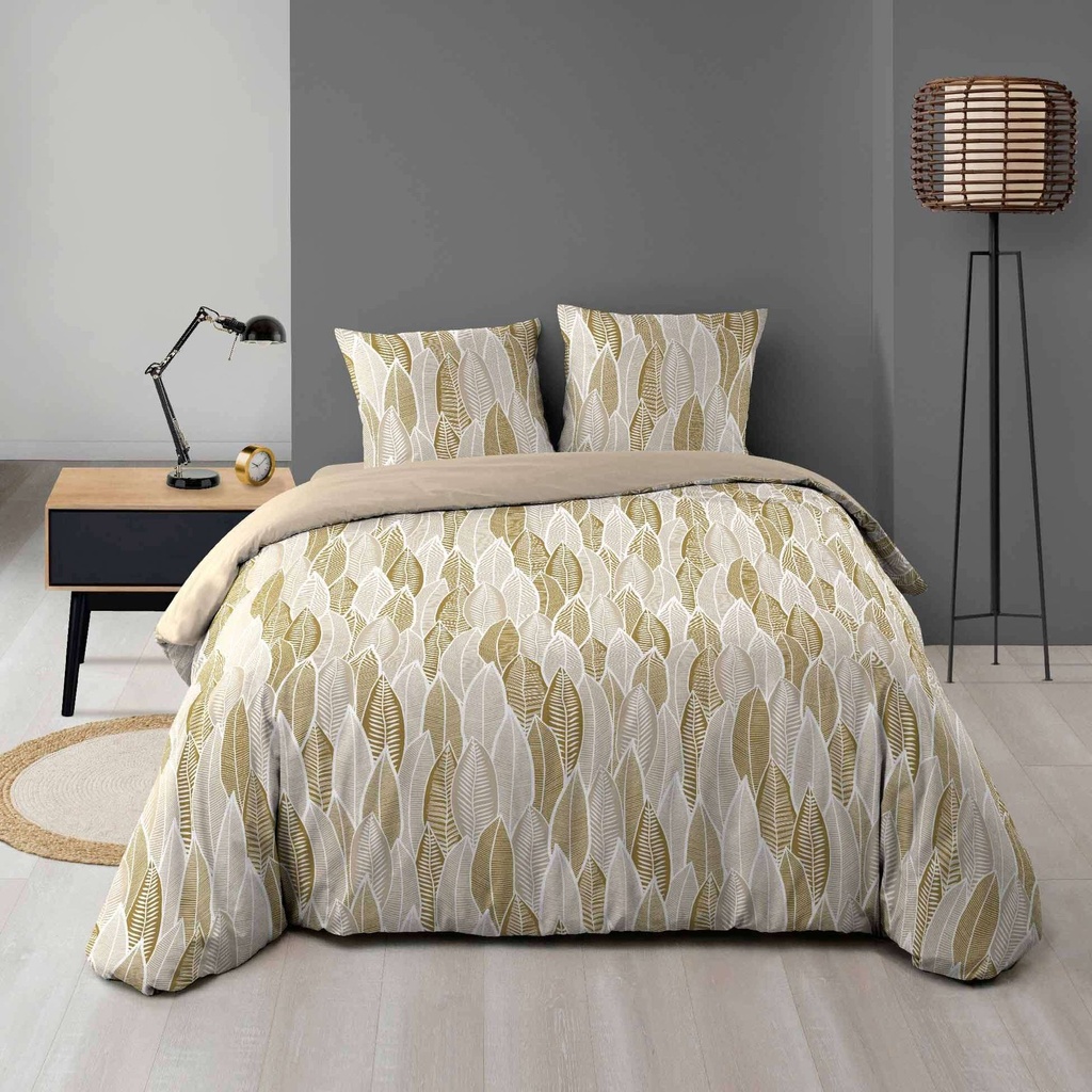 Parure 3 p. 240 x 220 cm microfibre imprimee allover kim