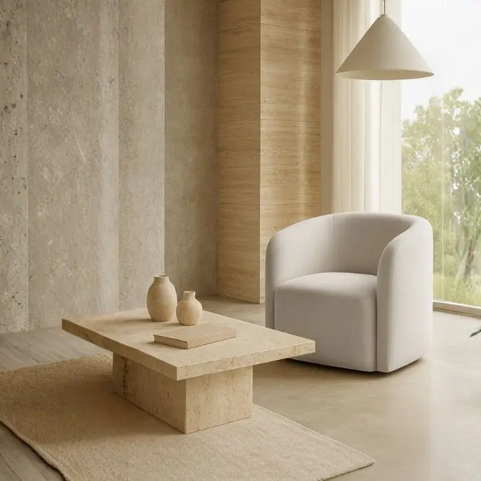 Fauteuil "Maxime" mineral pivotant