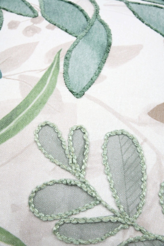 Coussin ombrage vert 40x40