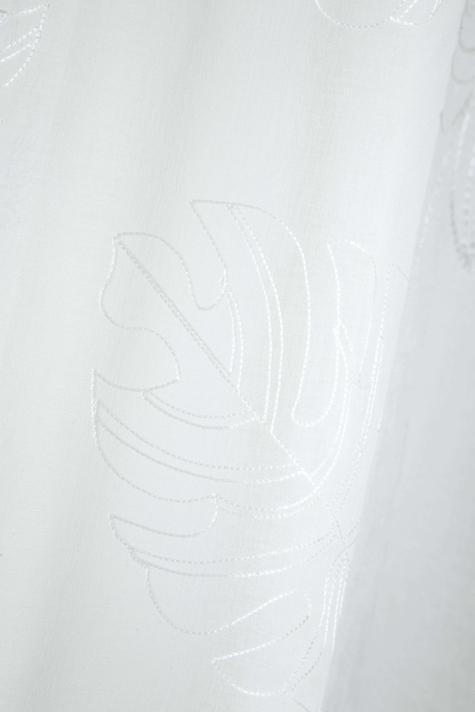 Voilage kentia blanc 140x260