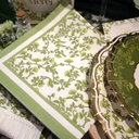 16 Serviettes Botanica Verde Papier Crème et Pistache 32x32cm - 3 Plis