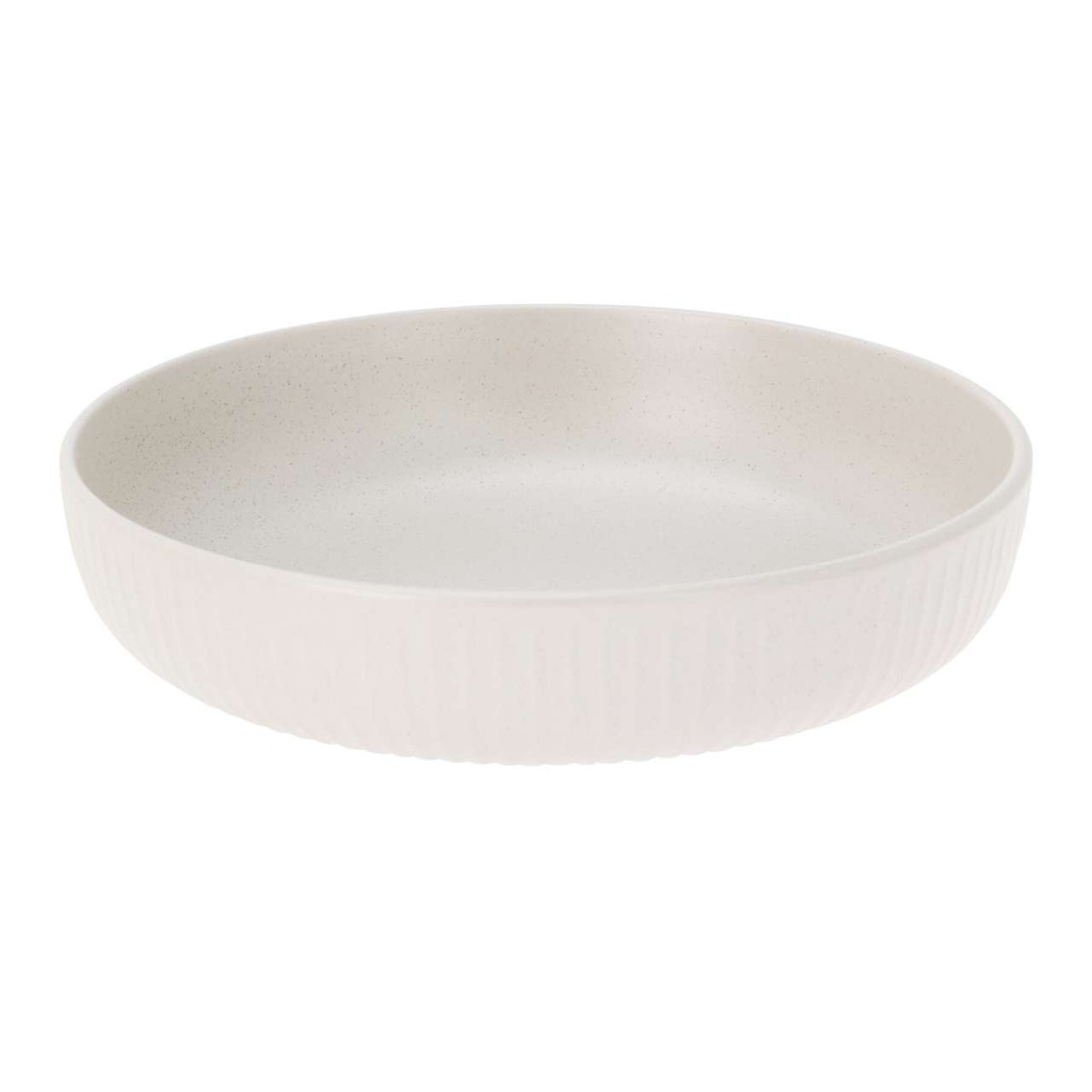 Assiette profonde grès 22cm blanc