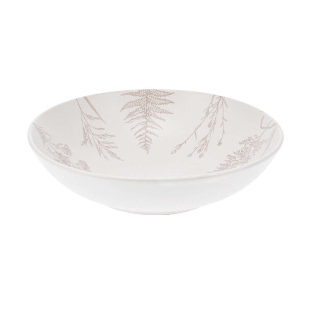 Assiette profonde en grès rose