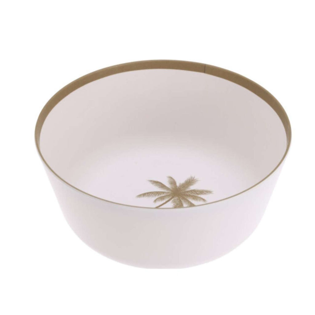 Saladier melamine 26x11cm doré