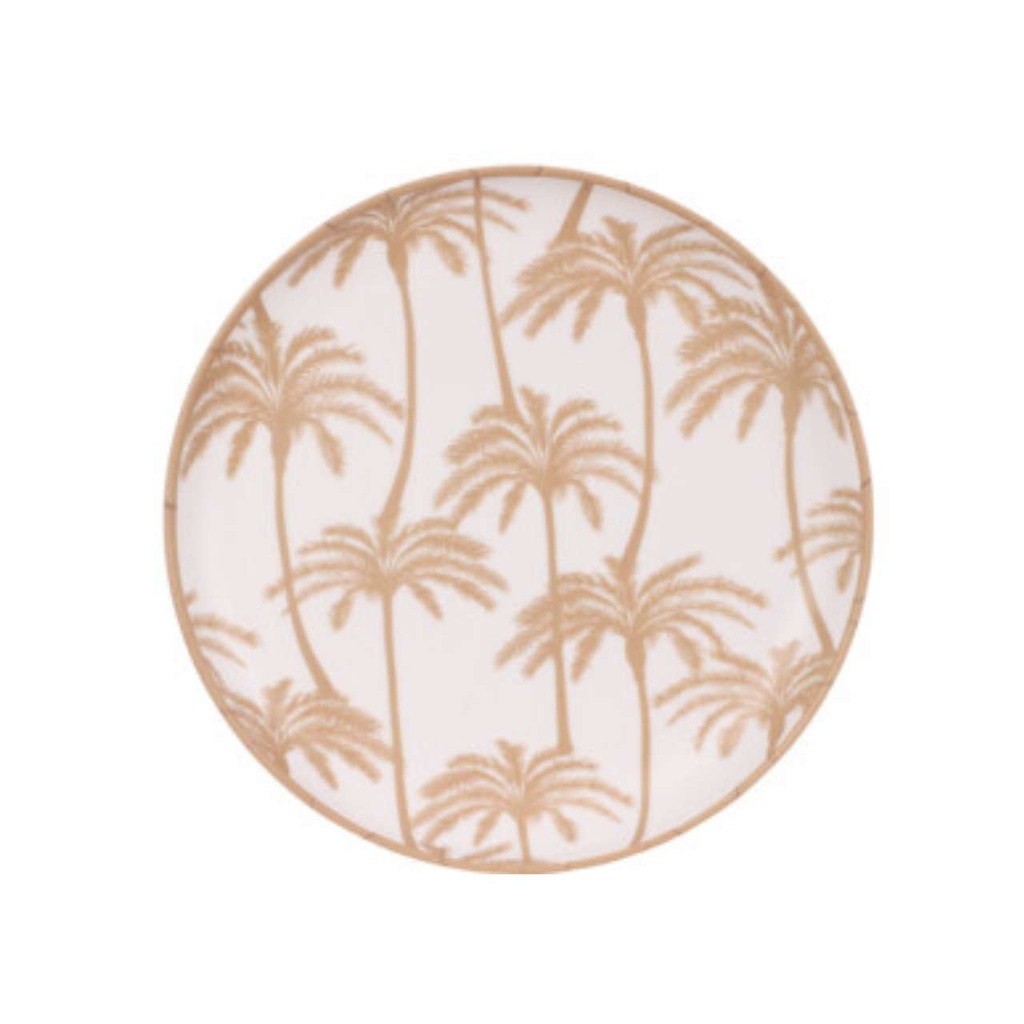 Assiette melamine 21cm - rosé