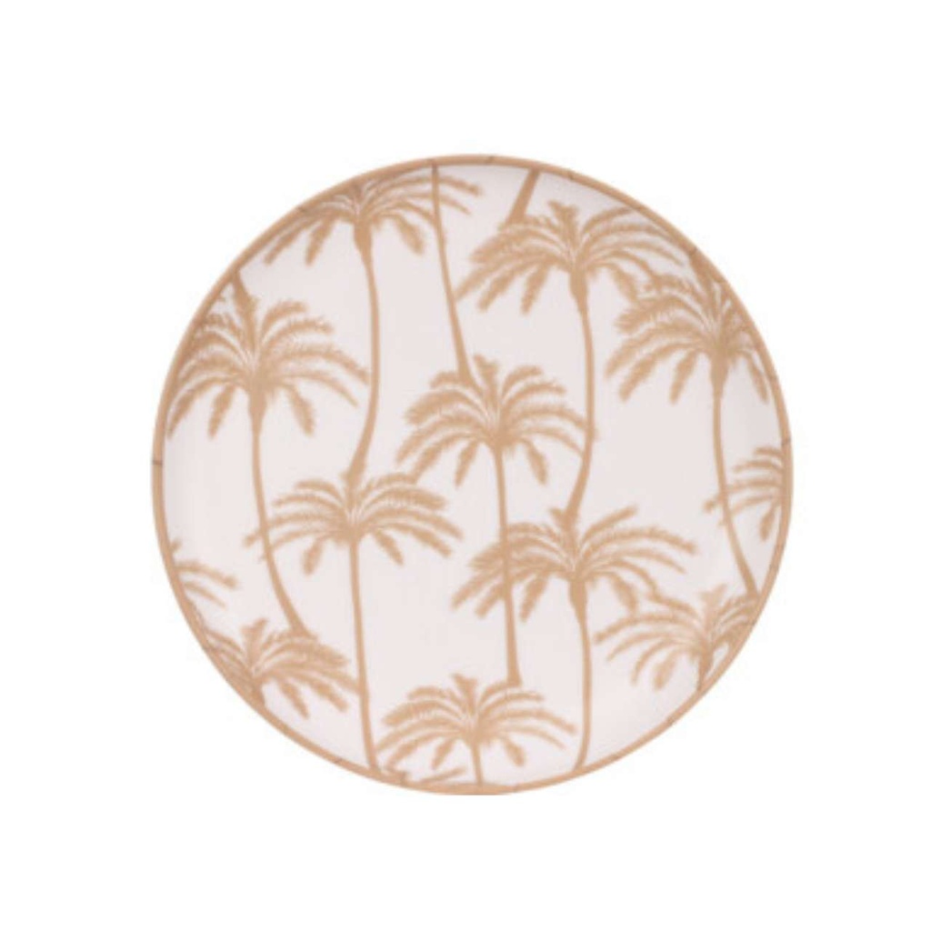 Assiette melamine 25cm - rosé