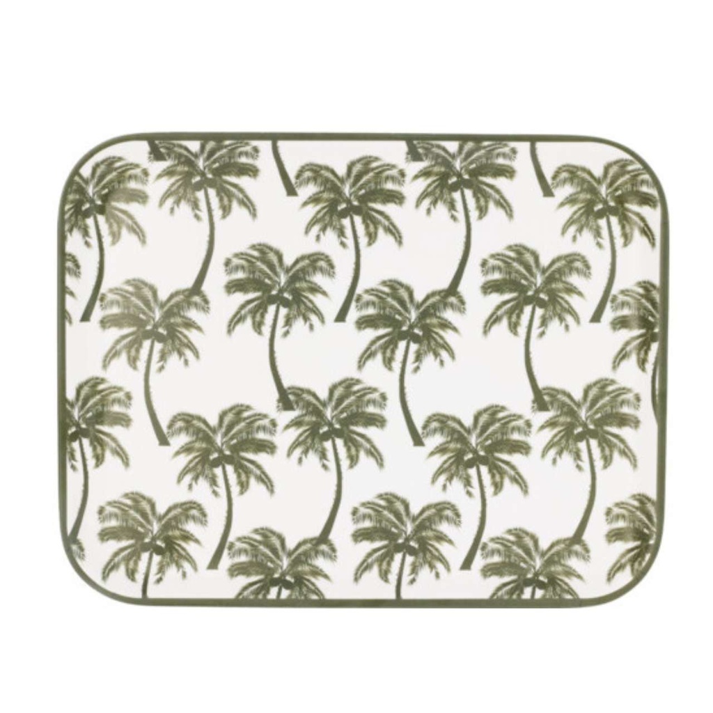 Plateau service mélamine vert