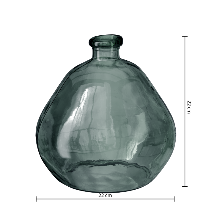 vase verre transparent verre h20