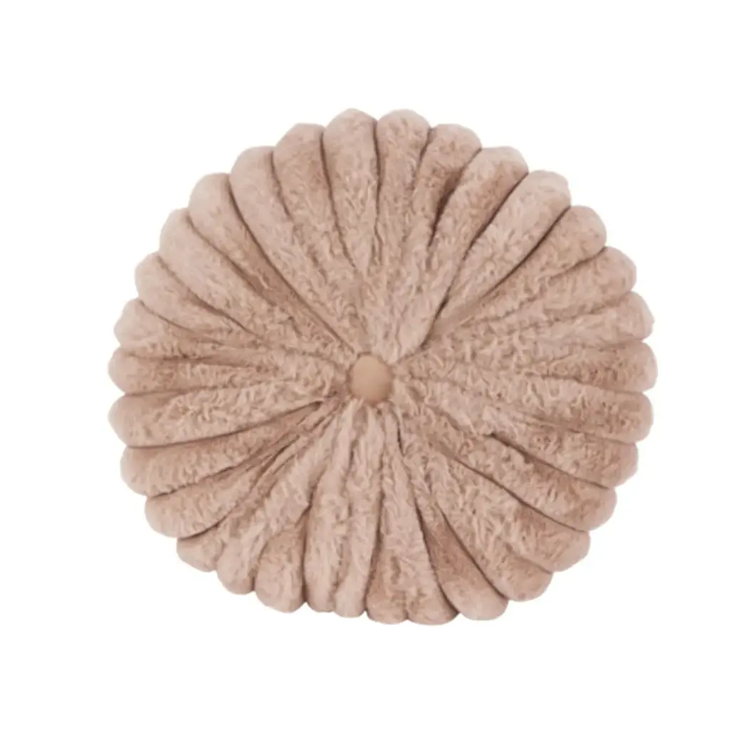 Coussin rond 38cm  taupe