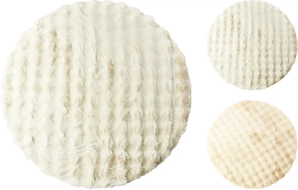 Tapis d120cm 2ass blanc