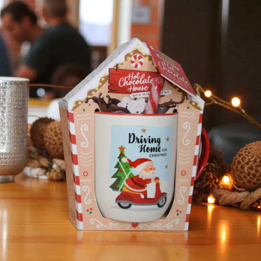 Mugs maison des santas  père noël moto