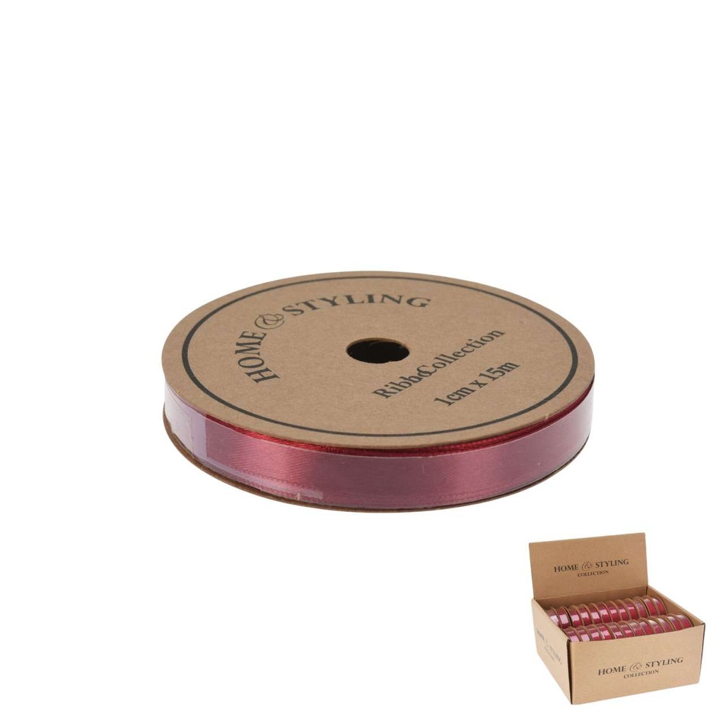 Ruban 15 mètres rouge