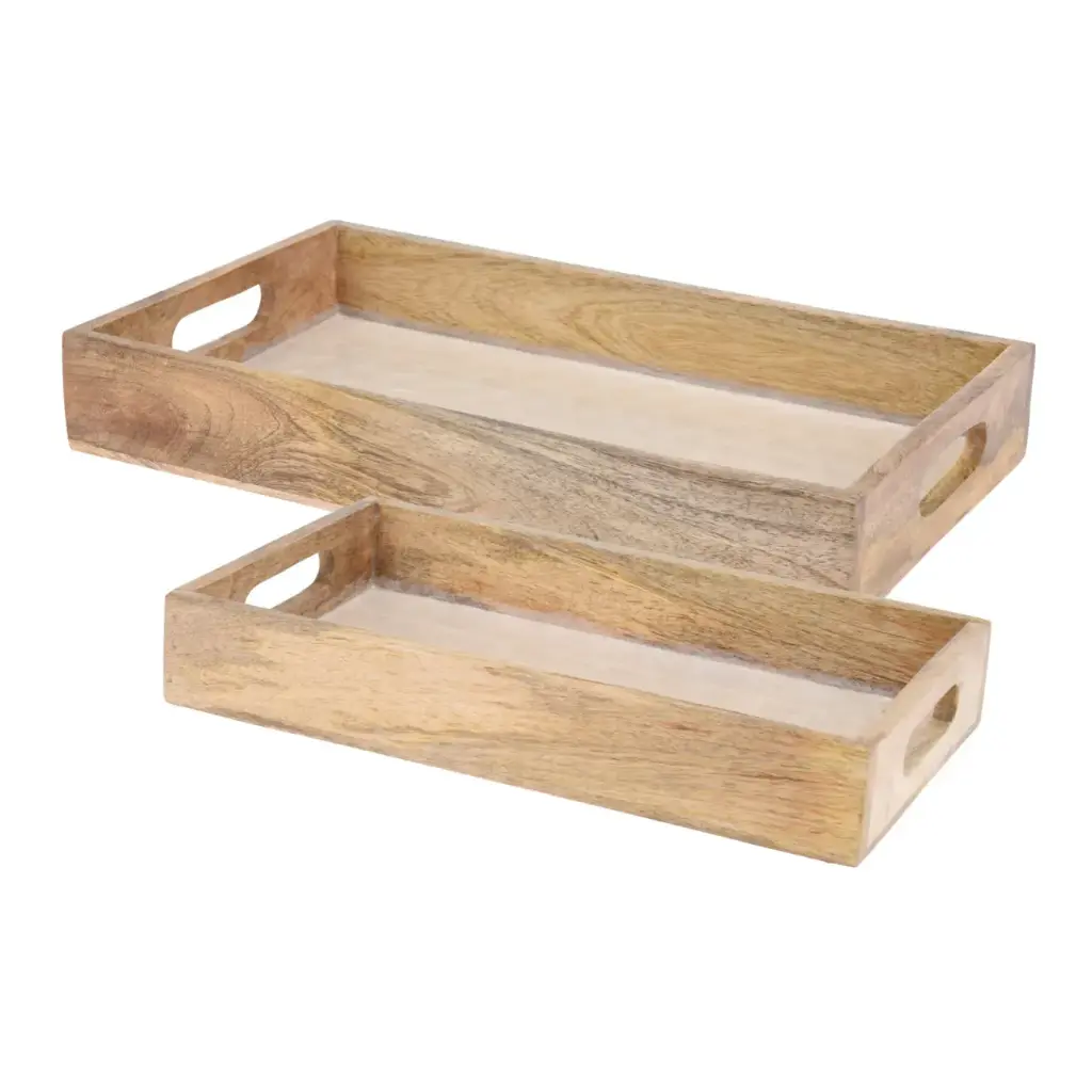 Plateau en bois décoratif pm