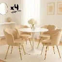 Lot de 4 chaises de salle à manger - "Louna"