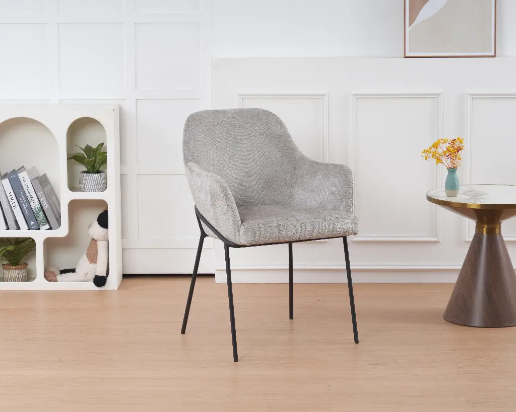 Chaise de salle à manger - "Yuri" - Étain