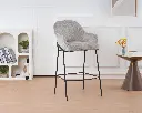 Chaise de bar - "Yuri" - Étain