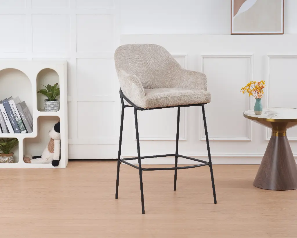 Chaise de bar - "Yuri" - Cacahuète