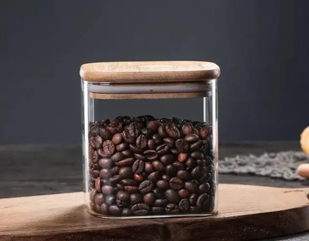 Boîte en verre avec couvercle - 4148