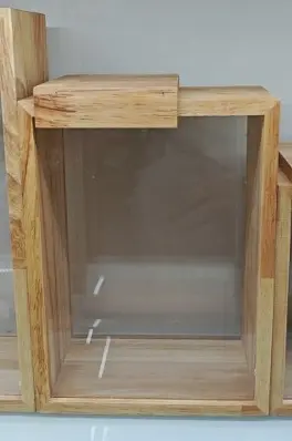 Bocaux de conservation en caoutchouc acrylique et bois - 295