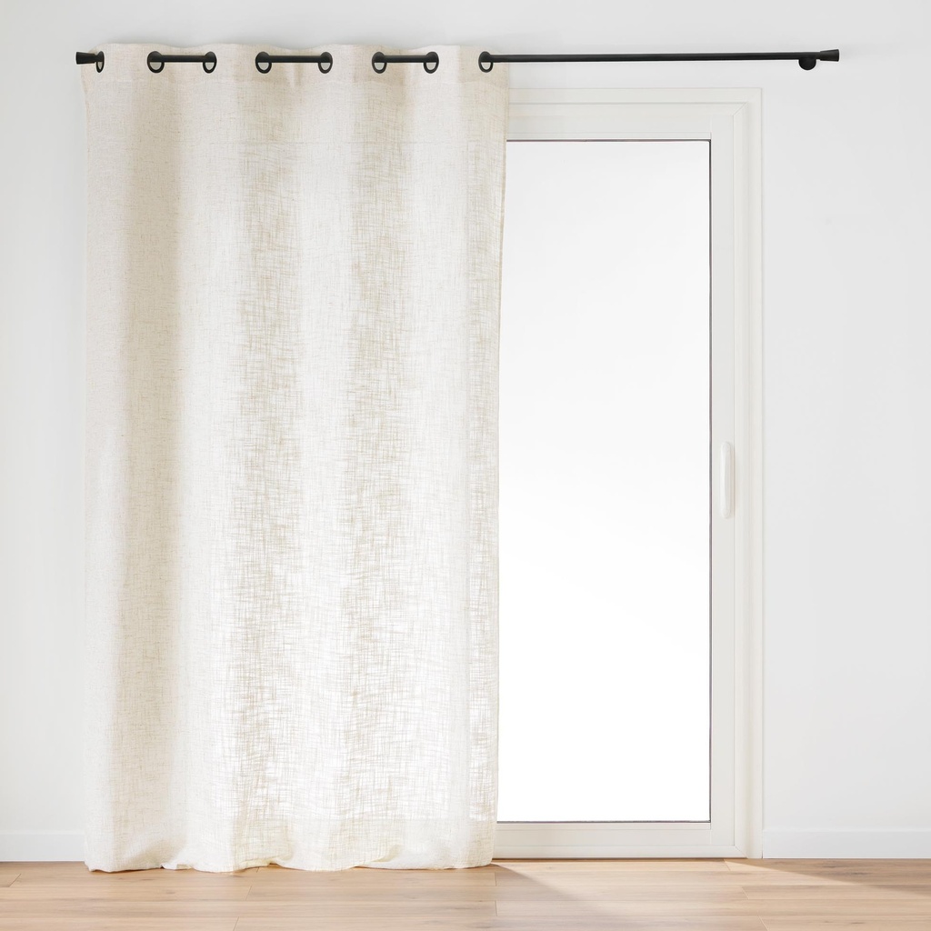 Rideau a oeillets 140 x 260 cm effet lin tisse igor
