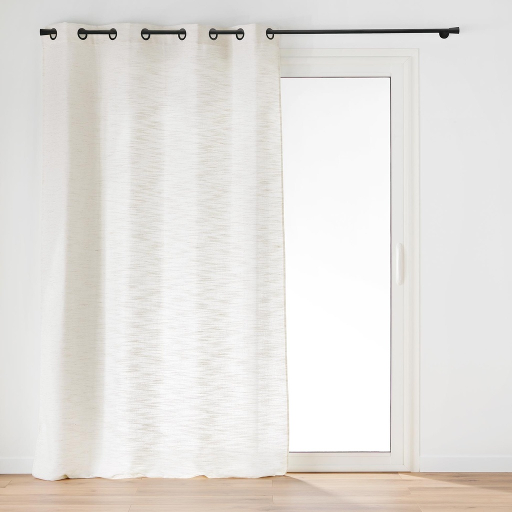 Rideau a oeillets 140 x 260 cm effet lin tisse nando