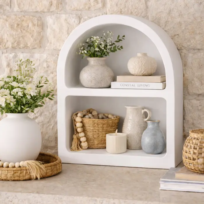 Bibliothèque Niche Blanche -'Archie'